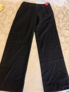 Black Wide-Leg Trousers - Classic Women's Pants Vintage